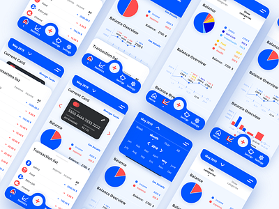 Financial app adobe adobexd clean ui design modern ui uiux