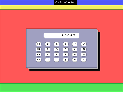 Daily UI Challenge #004 - Calculator adobexd calculator dailyui 004 design ui