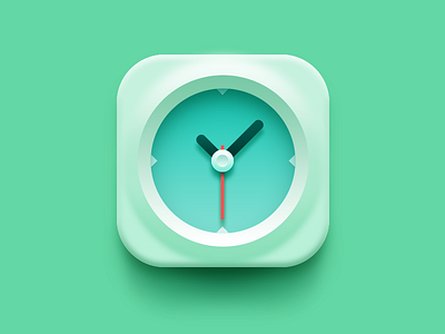 Clock browser clock icon ios7 soft time vikiiing