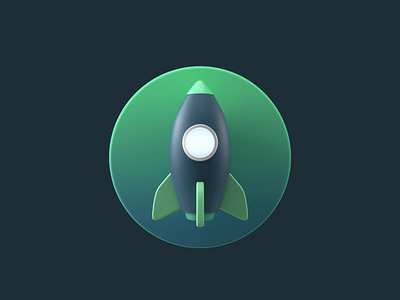 Vue_rocket loading 3d c4d loading rocket vue