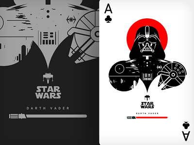 playingarts ♠️A poker vader，card wars，playingart，darth ，star