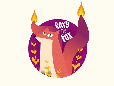 Roxy the Fox design illustration vector