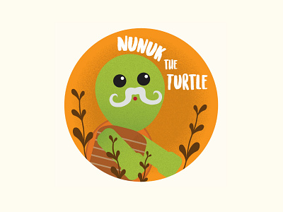 Nunuk the Turtle design illustration vector
