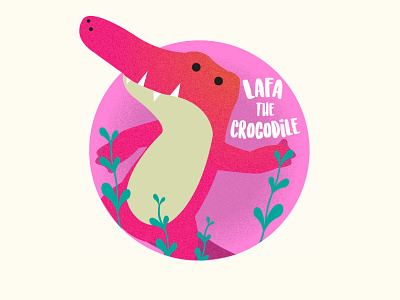 Lafa the Crocodile design illustration vector