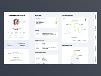 Med Card. Data+ about clean dashboard design doctor healthcare interface med medical medicalapp medtech minimalism navigation search ui uiux ux web white