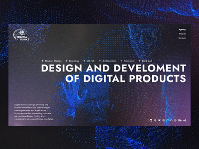 Digital Punks / 2 about career color concept design grid homepage logo minimalism neon processing promo promo site promosite typography ui ux web webdesign website