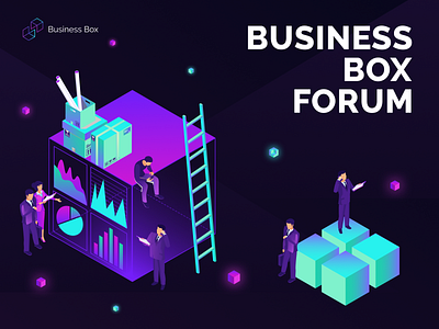 Business Box. Part 2 box business career color conference design event forum growth icon illustration interview job logo people promo site success web web design website