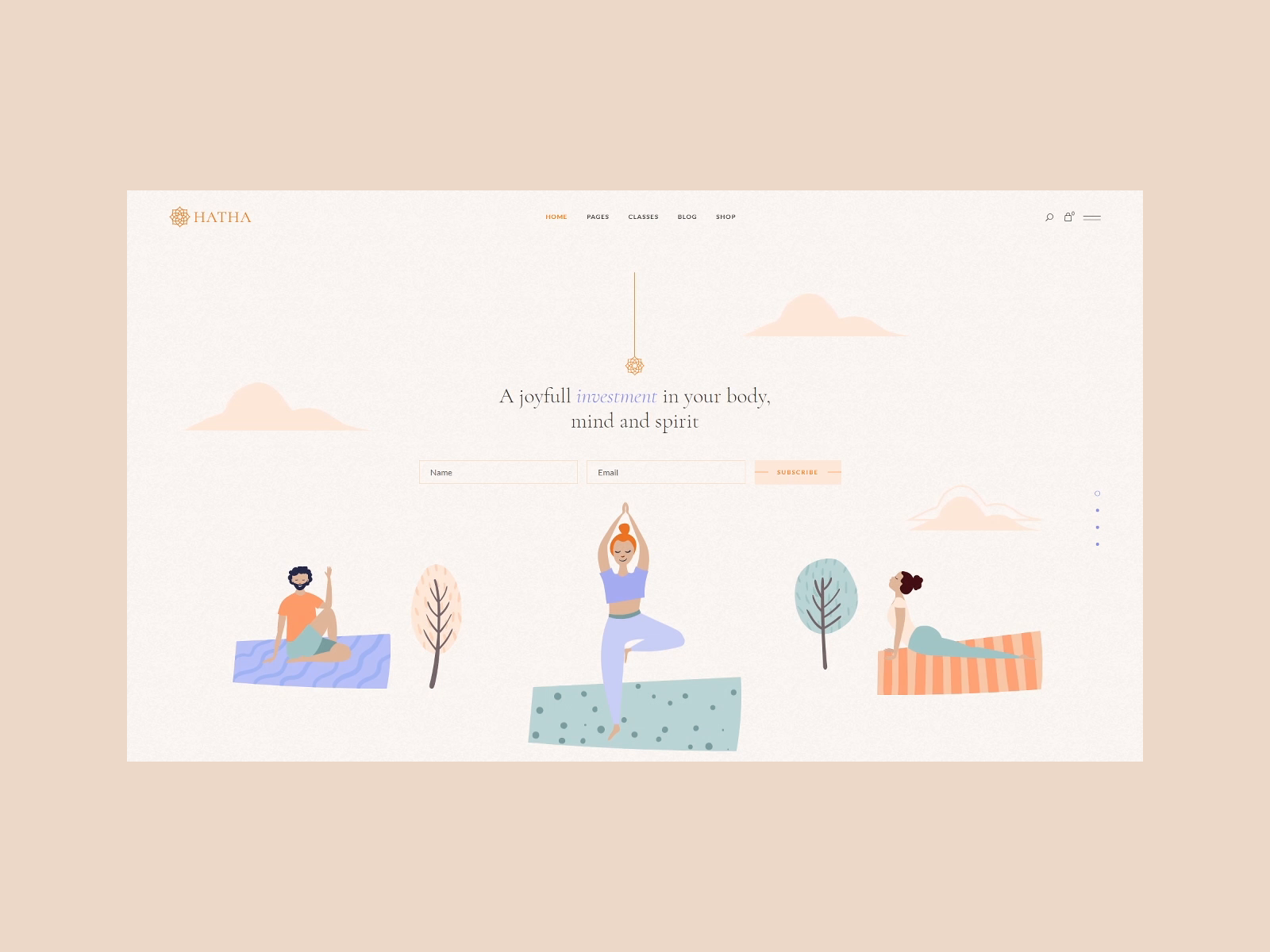 Hatha - Fullscreen slider by Olja Vucicevic for Qode Interactive on Dribbble