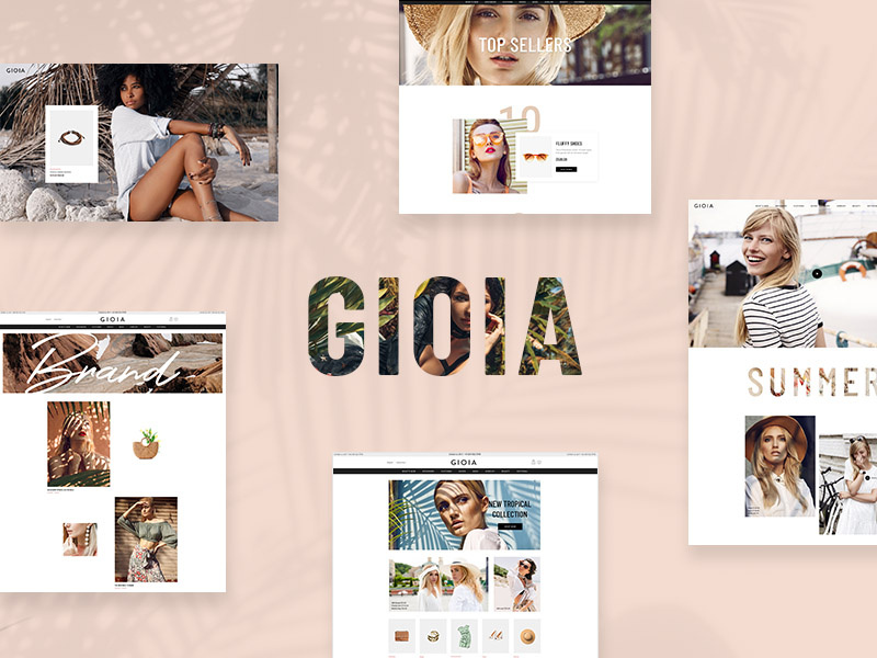 Gioia Modern Fashion Shop by Olja Vucicevic for Qode Interactive on