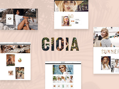 Gioia - Modern Fashion Shop design fashion fashion blogger modern shop typography ui ux web webdesign website woocommerce wordpress