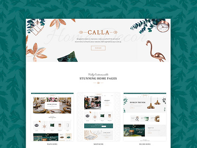 Calla - Elegant Home Decoration Shop decoration furniture home decor home decoration home interior shop web web design wordpress