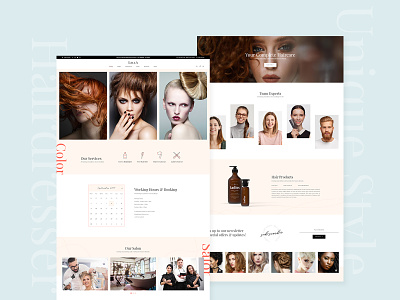Lella - Hairdresser and Beauty Salon Theme by Olja Vucicevic for Qode  Interactive on Dribbble