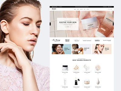 Bridge Beauty Store beauty beauty store business cosmetics design makeup modern shop ui ux web webdesign website wordpress