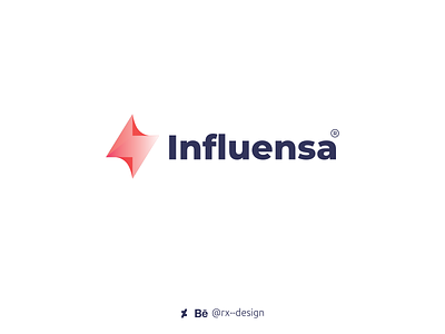 Influensa Logo brand design branding design i icon influencer influensa influensa logo logo design logo design branding storm thunder vector visual identity