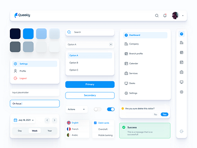 Dashboard UI Elements