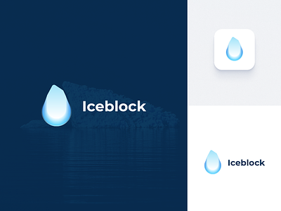 Iceblock logo bitcoin brand identity branding crypto currency ethereum freeze ice iceblock logo logo design mark modern popular technology