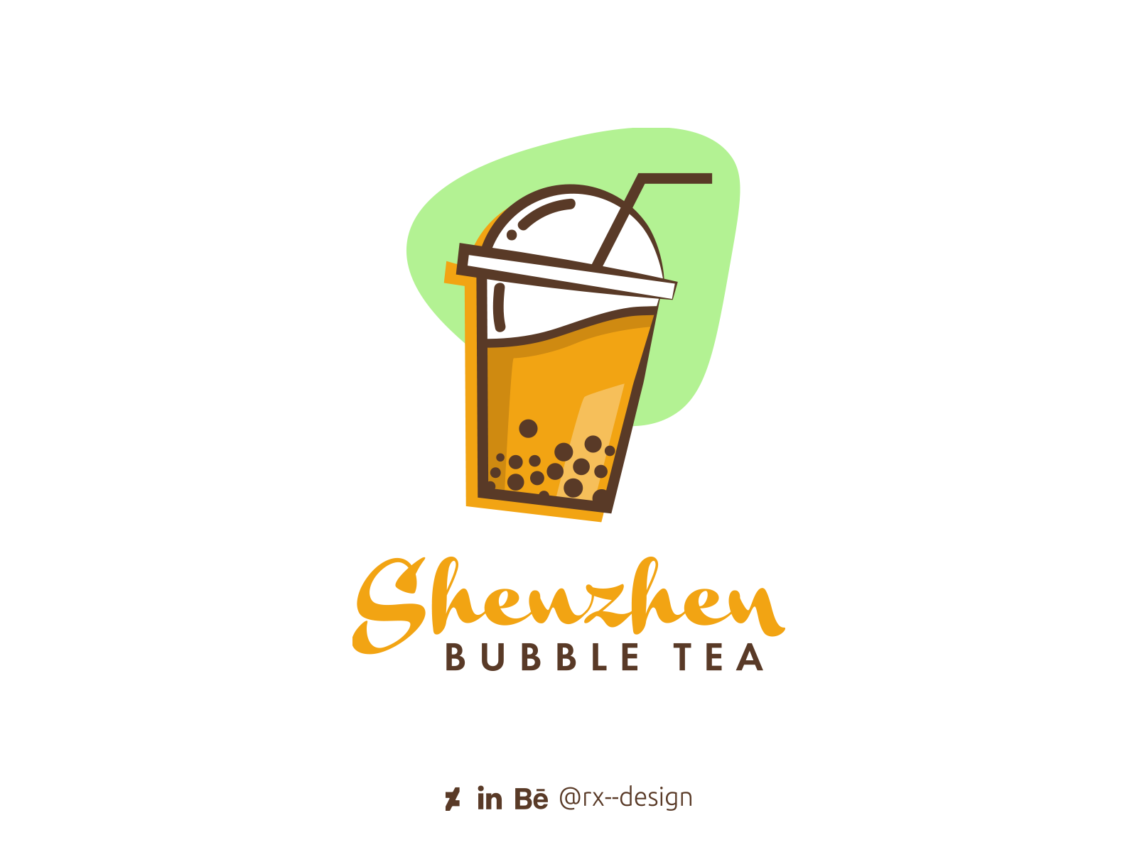 Shenzhen Bubble Tea logo by YAHMI Oussama on Dribbble