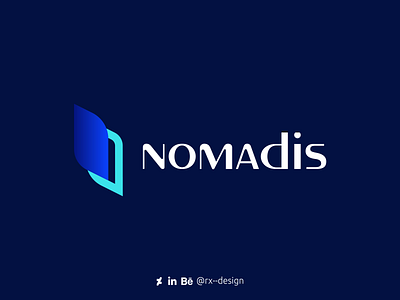 Nomadis Logo brand design branding design icon logo logo design logo design branding logotype visual identity