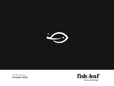 Fish and Leaf animals branding fish fish logo flat icon leaf logo leafs logo vector