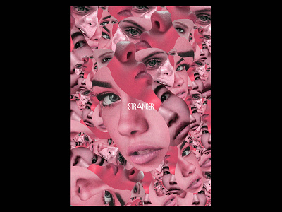Xemrind Day 368 a poster every day collage collageart collages daily poster design face faces gradient graphic graphic design minimal poster poster a day print print design prints template typography women