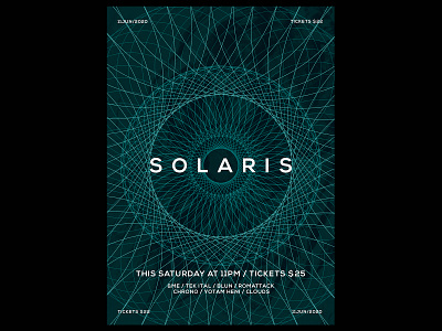 Solaris Poster a poster every day color daily poster design geometric geometric design geometry gradient graphic graphic design poster poster a day poster design print print design printing prints space template typography