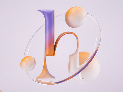 36daysoftype08 - H 36daysoftype 3d type motion graphics type