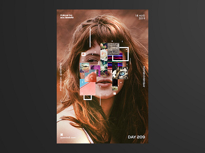 Xemrind Day 209 a poster every day collage collageart collages daily poster design everyday gradient graphic graphic design illustrations minimal poster poster a day posters print print design prints template typography