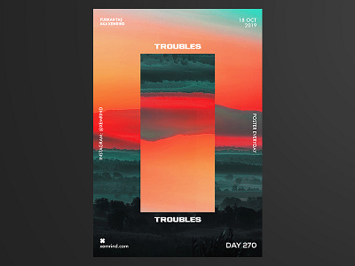 Xemrind Day 270 a poster every day daily poster design gradient graphic graphic design minimal photoshop poster poster a day poster art poster design posters print print design printing printmaking prints template typography