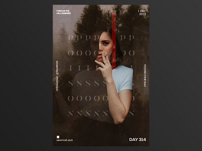 Xemrind Day 314 a poster every day cigarette collage daily poster design designs gradient graphic graphic design minimal poison poster poster a day poster design print print design printmaking template typography woods