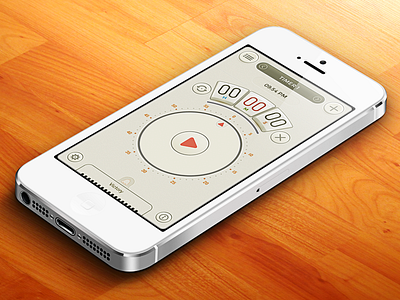 Dieter Rams-inspired Theme alarm app clock gui iphone timer ui watch