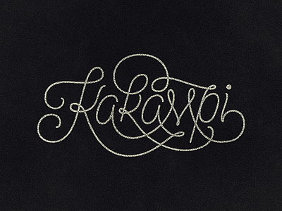 Kakampi branding calligraphy lettering logo textured typography