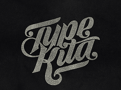 Typekita branding calligraphy lettering logo textured typography