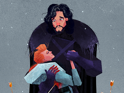 You Know Nothing Jon Snow drawing gameofthrones got illustration