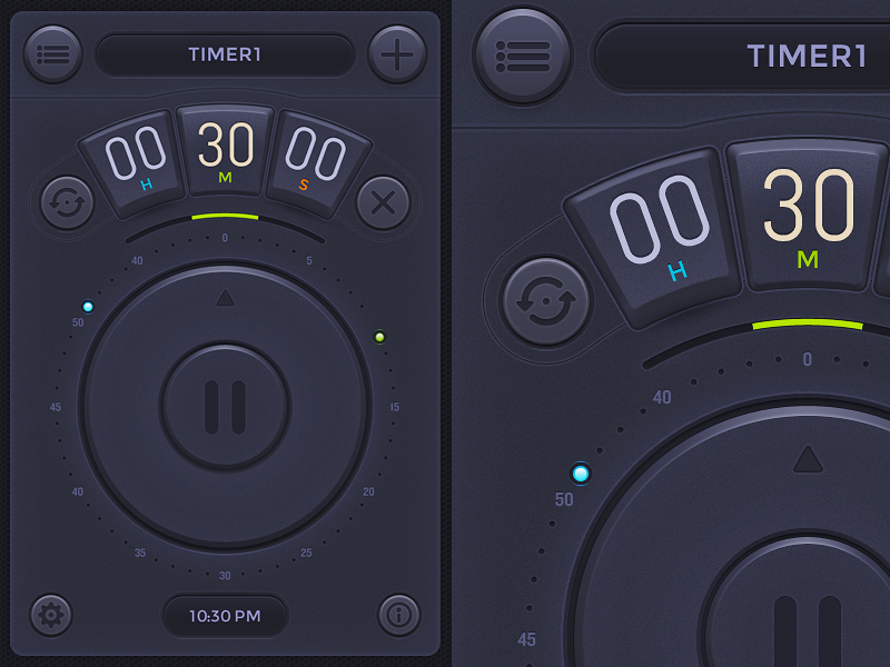 Timer Dark by Patrick Cabral on Dribbble