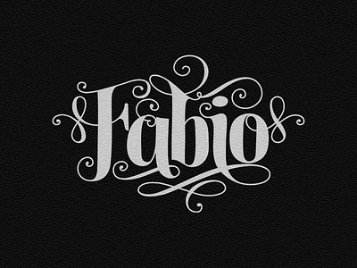 Fabio calligraphy lettering text type typography