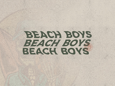 Beach boys font ( Front design for tees )