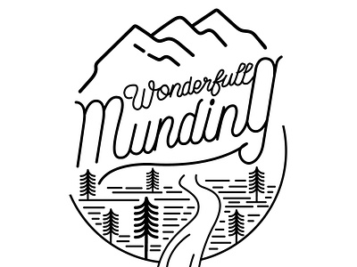 Wonderfull Munding design graphic design illustration logo logo minimalism design minimalism logo