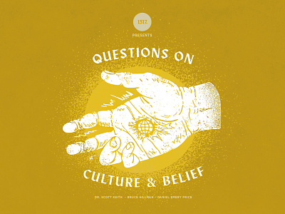 Questions on Culture and Belief christian culture design hand hand drawn hand made illustration minimal shapes texture textures theology