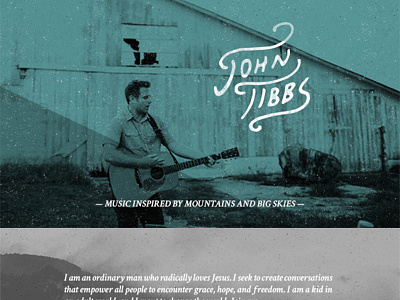 John Tibbs Web update hand drawn handdrawn john tibbs johntibbs johntibbsmusic marquee music ui ux web website
