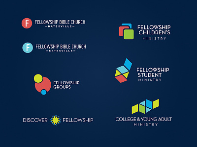 Fellowship Bible sub-ministry logos