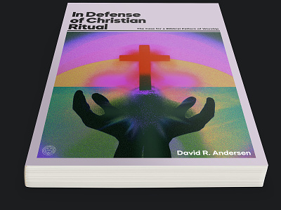 CR - unused aurora book book cover book design christian cross design glow gradient hands illustration minimal mystic psychadelic texture textures theology