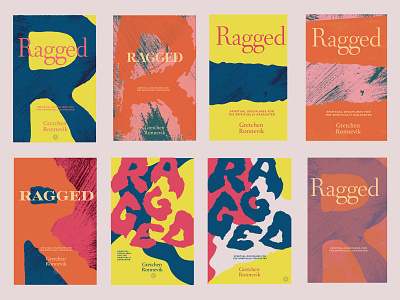 Ragged Concepts book cover book cover design book design design illustration minimal ragged texture textures