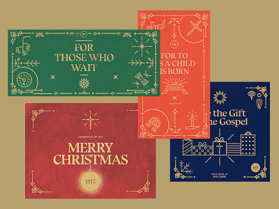 Christmas collateral 1517 advent card card design cards christian christmas design holiday illustration minimal ornament texture vector