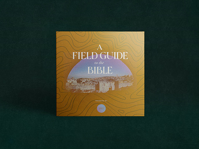 Field Guide to the Bible Pod cover bible branding design field guide pod art podcast podcast art texture topography