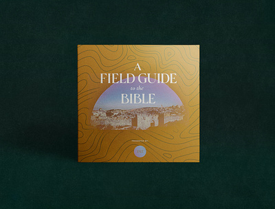 Field Guide to the Bible Pod cover bible branding design field guide pod art podcast podcast art texture topography
