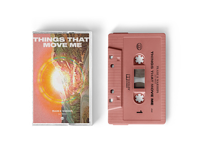Things that move me album art album cover casette casette tape magic magical mockup move music music production praise and warships psychedellic retro tape