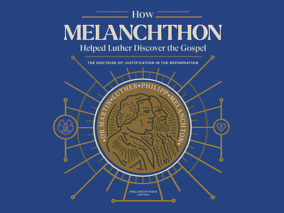 How Melanchthon Helped Luther book book cover book deisgn branding christian design how melanchthon helped luther illustration line art lines linework luther minimal reformation vector