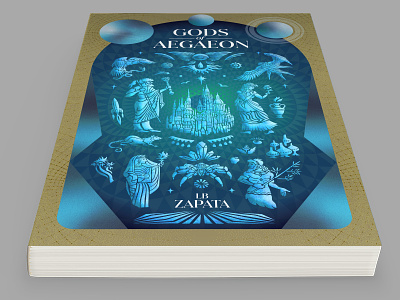 Gods of Aegaeon aliens ancient angels book cover book design fantastic fantasy futuristic gods illustration planets pychedelic sci fi sci-fi science fiction space