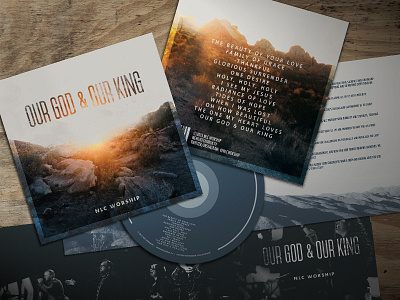 Our God & Our King - album design album album art cd cover art nlc nlc worship our god and our king worship