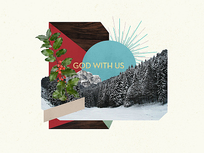 God With Us - key art (wip) advent christmas church collage god holiday